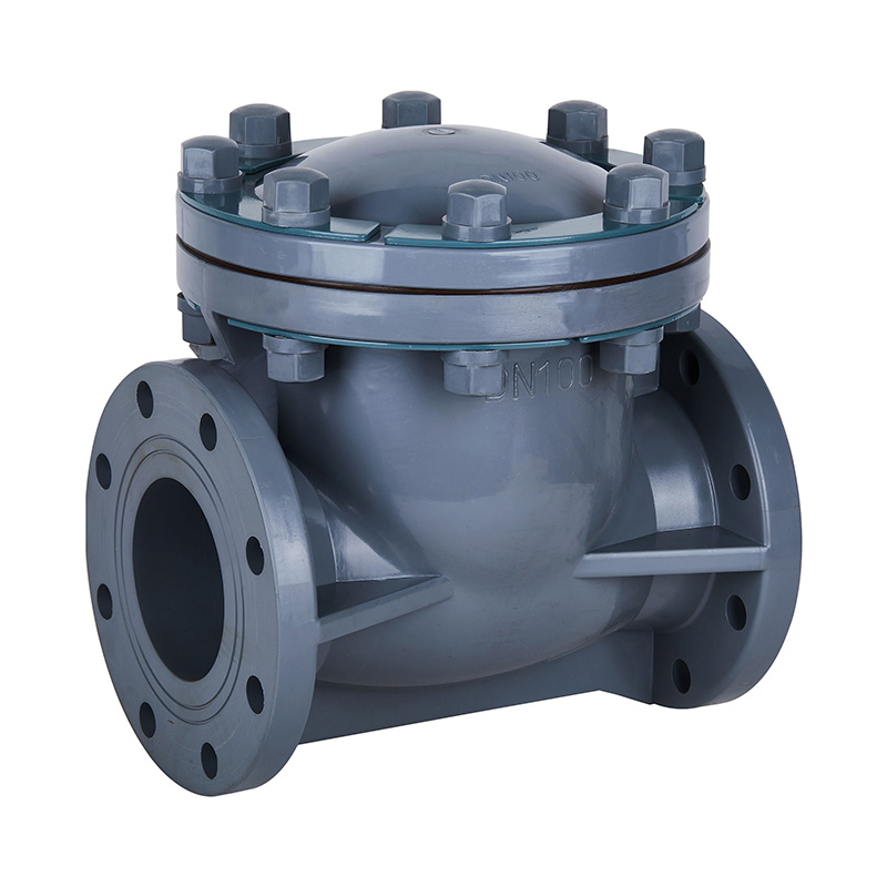 PVC-C H44F-10V 旋啟式止回閥 DN15-300 1/2