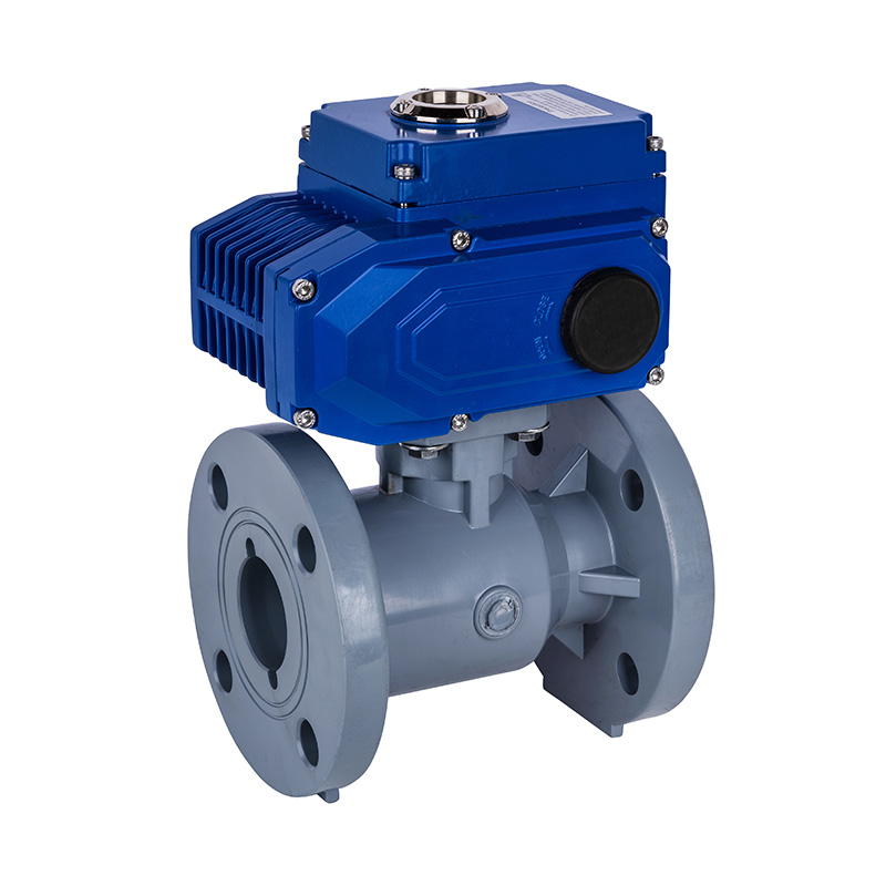 PVC-C D941F-10V 電動法蘭球閥 DN15-300國標