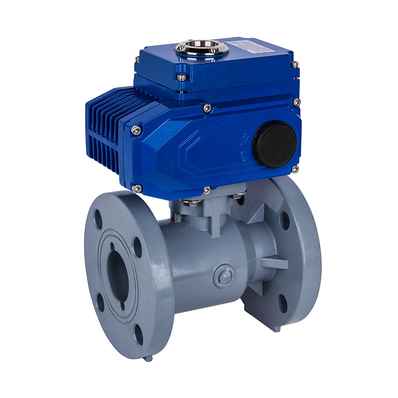 PVC-C D941F-10V 電動法蘭球閥 DN15-300 1/2