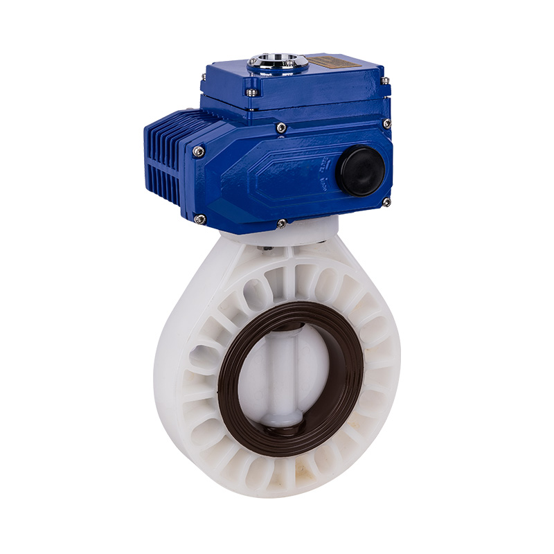 PVDF D971X-10F 電動蝶閥 DN40-1000 40A-1000A日標