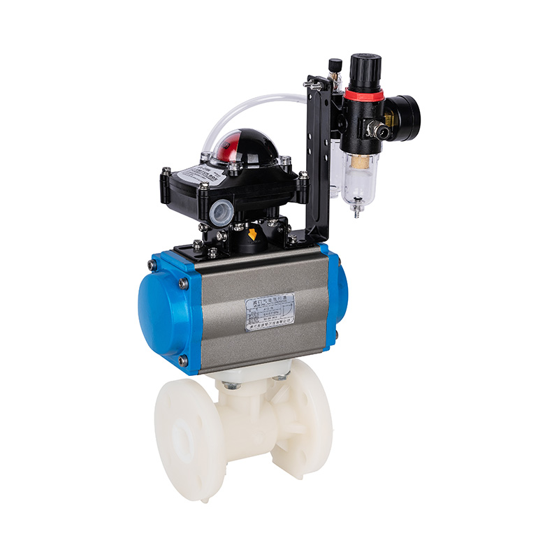 PVDF Q641F-10F 氣動(dòng)法蘭球閥 DN20-300 20A-300A日標(biāo)