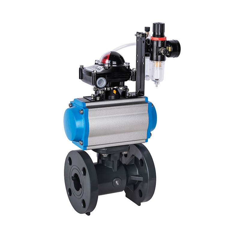 PVC-U Q641F-10U 氣動(dòng)法蘭球閥 DN20-300 20A-300A日標(biāo)